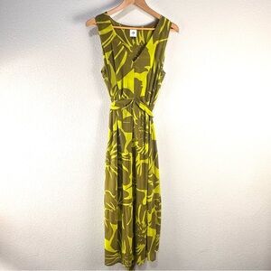 Cabi 5953 Tie Front Palm Tropical Dress‎ Sz M
